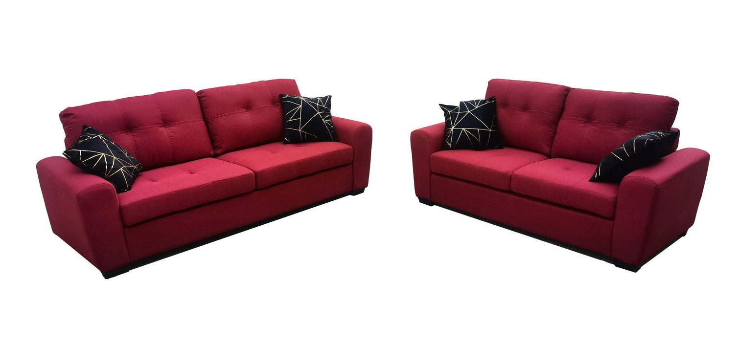 Shawver Red Sofa & Love