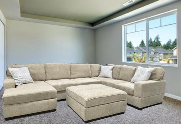 Olympia Beige Reversible Sectional