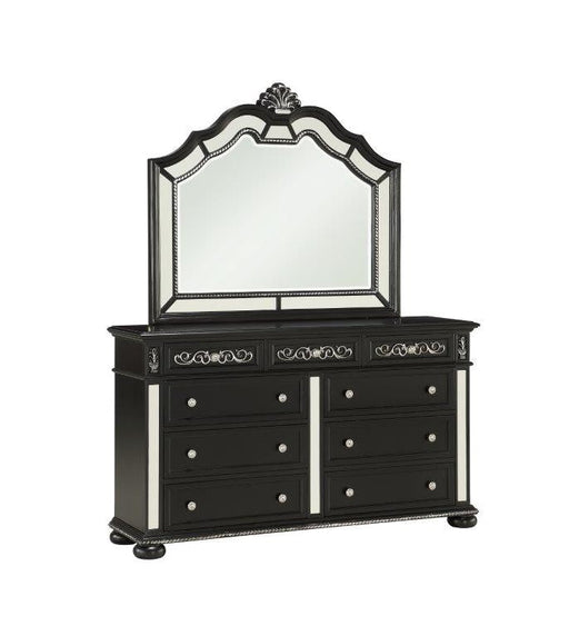 Diana Black Dresser Mirror