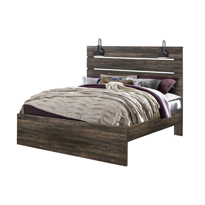 Linwood Dark Dresser Mirror and Bed Choose Your Size