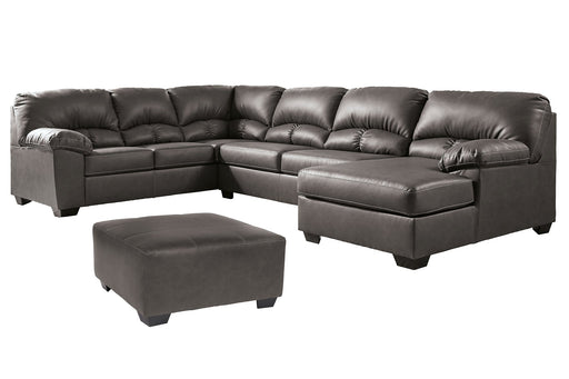 Aberton 3-Piece Sectional with Ottoman