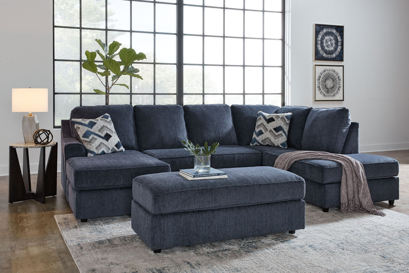 Sectional With Ottoman