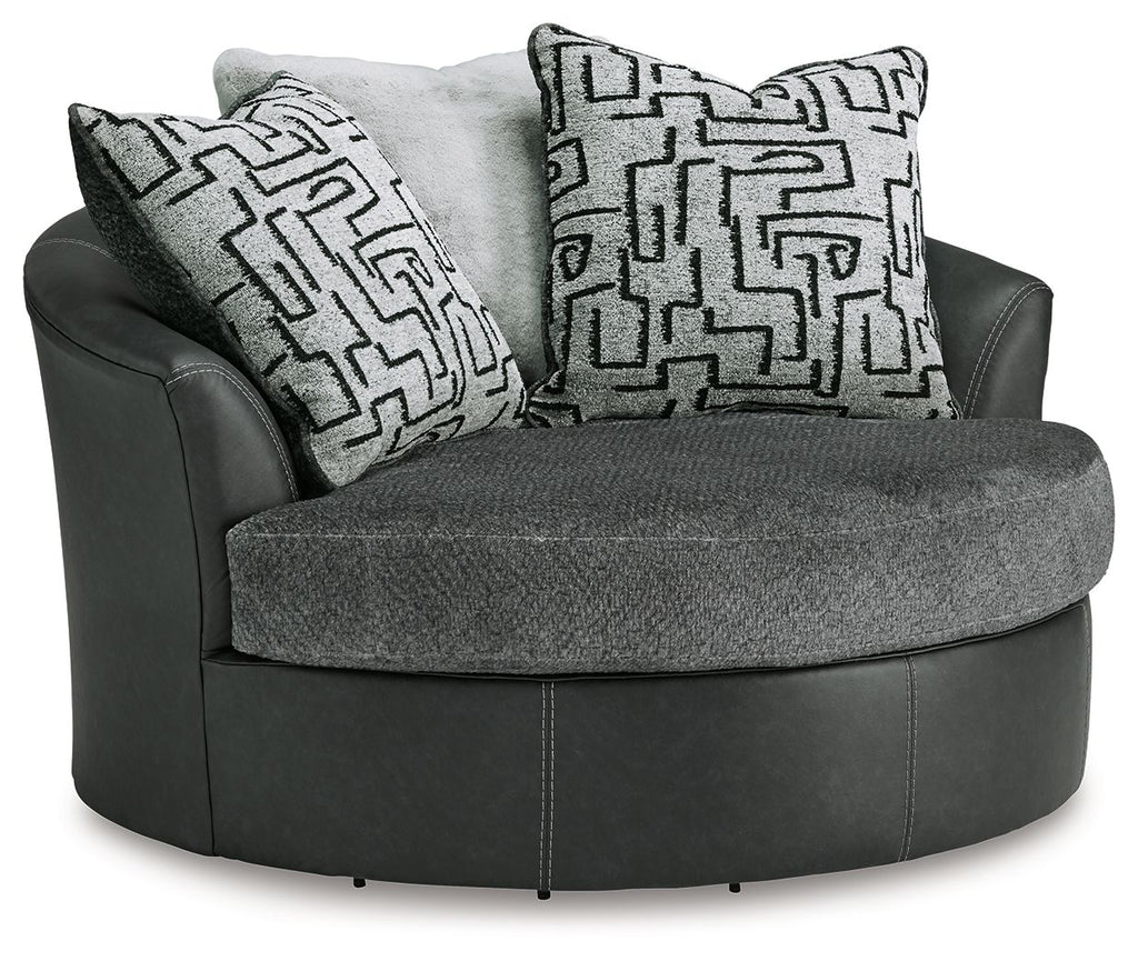 ポールフランク　ジュリアス　チェア Brixley Pier - Oversized Swivel Accent Chair - Graphite | Price