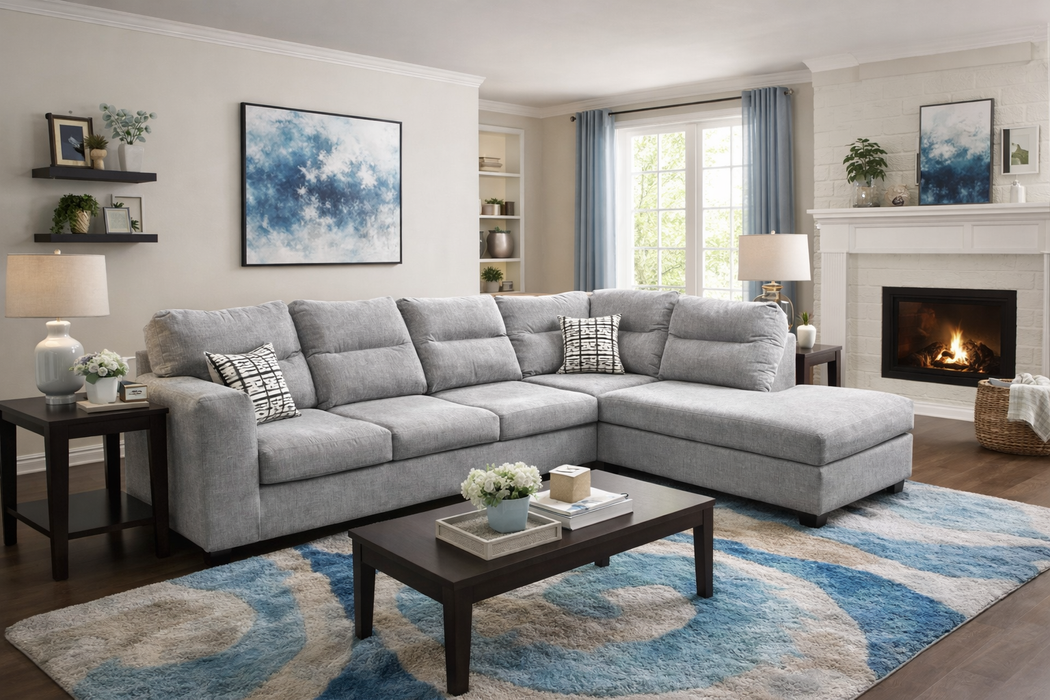 Shana Silver Sectional