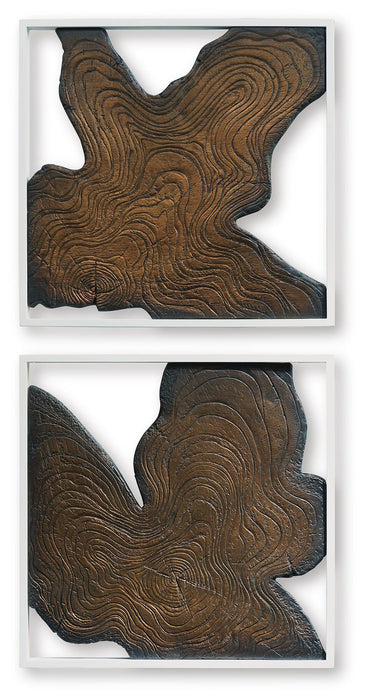Landley - Wall Decor Set (Set of 2) - Brown / White