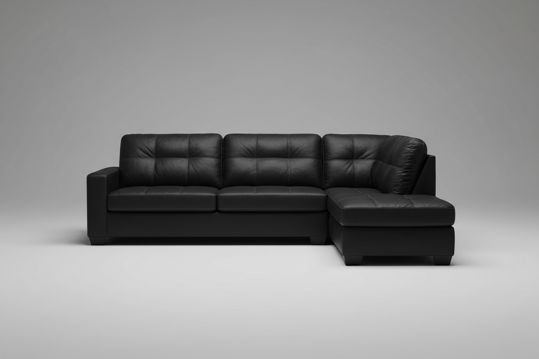 Barlin Mills Black Sectional