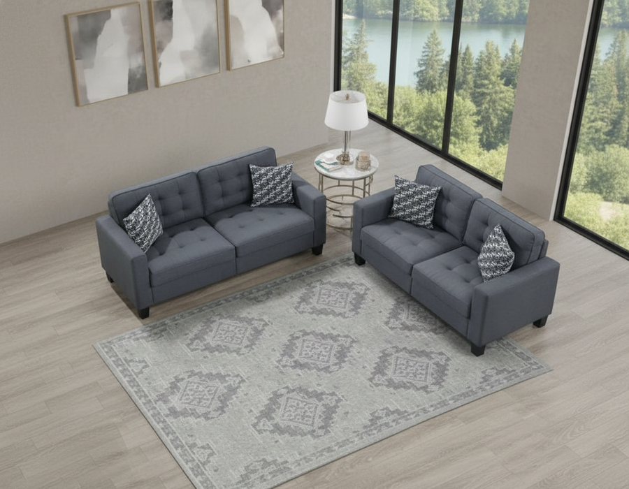 Benjamin Gray Sofa and Loveseat