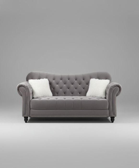 Swoop Silver Sofa