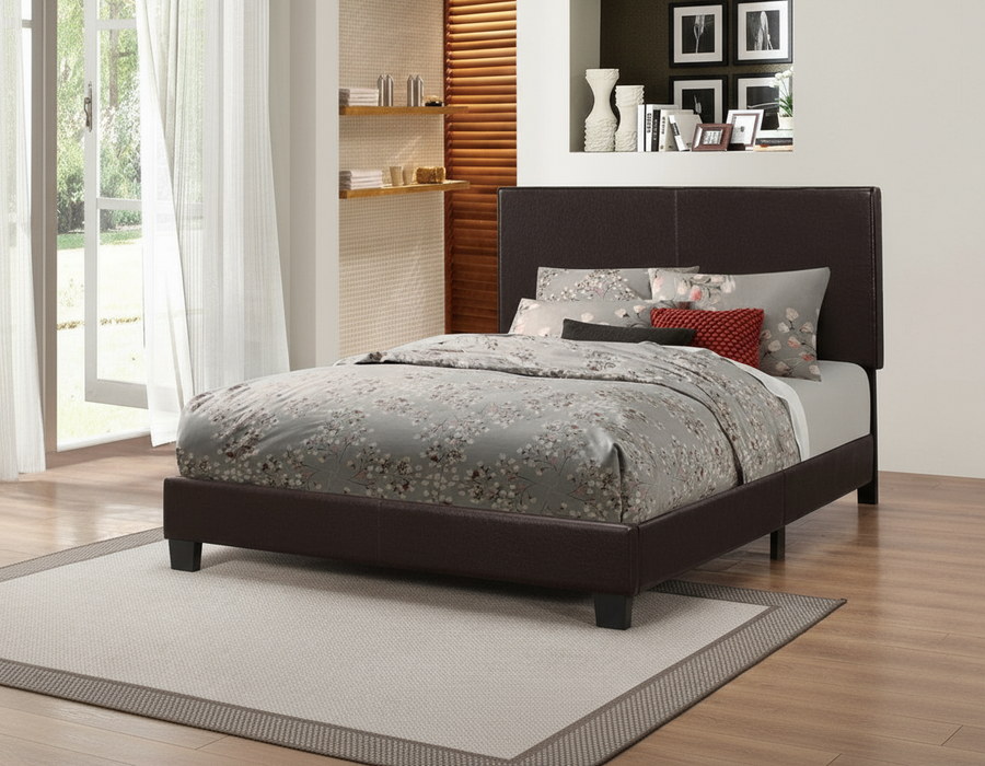 Black Faux Leather Bed Select your Size!