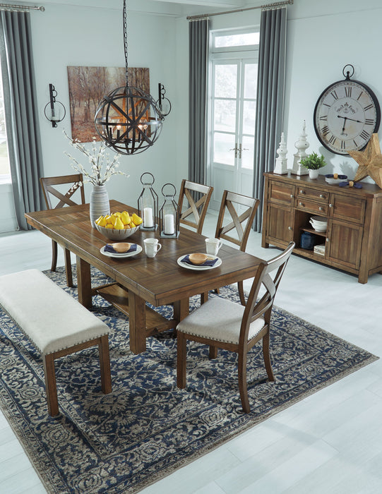 Moriville - Grayish Brown - Rectangular Dining Room Extension Table