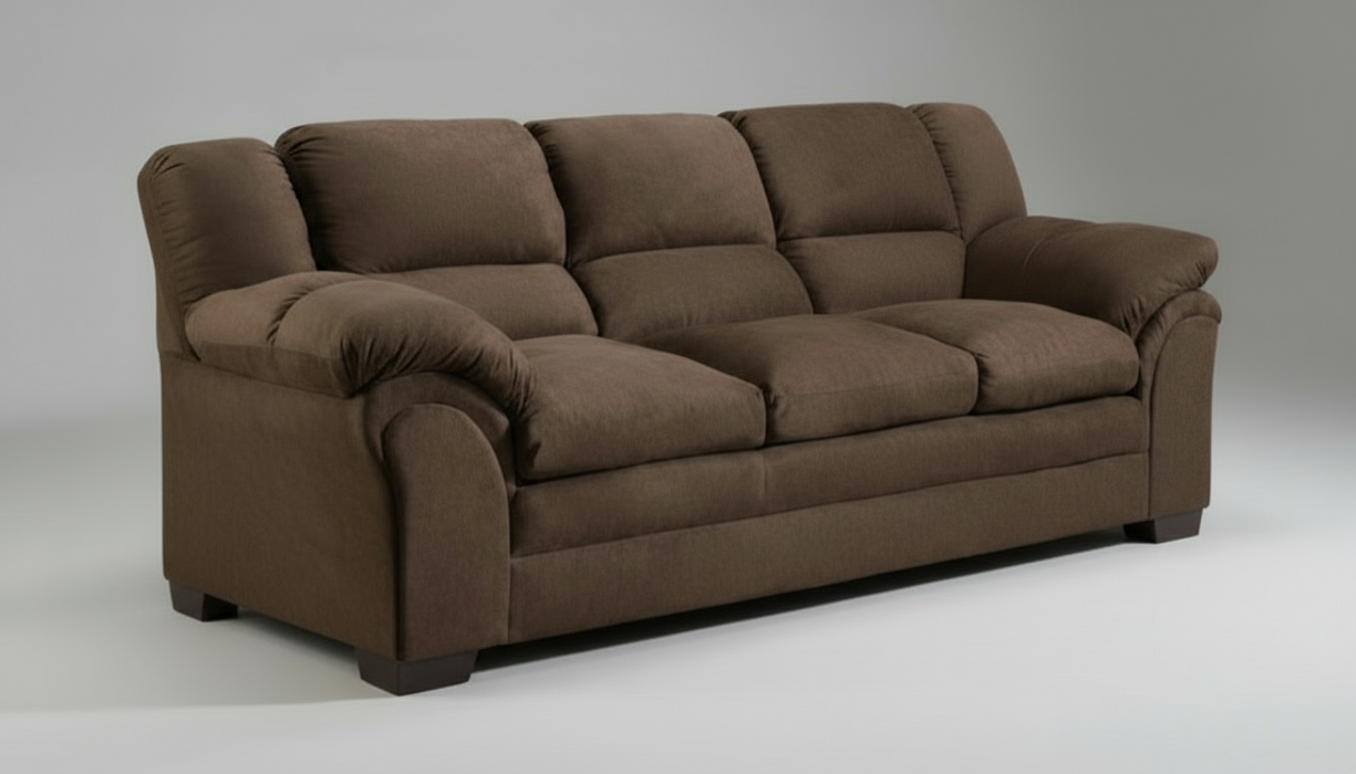 Traverse Brown Sofa and Loveseat