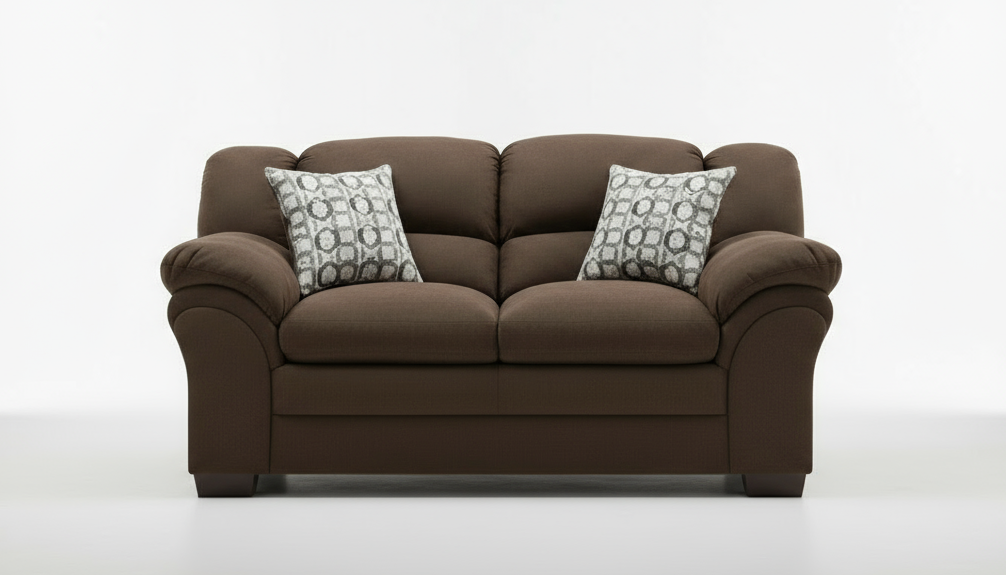 Traverse Brown Sofa and Loveseat