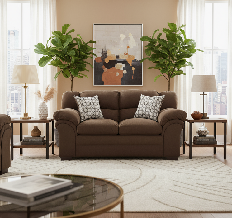 Traverse Brown Loveseat
