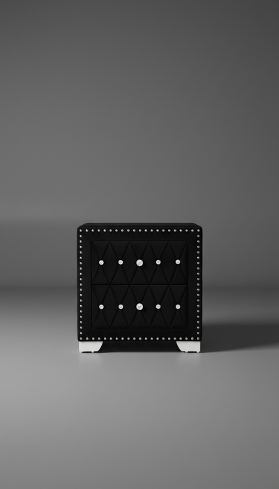 Ella Black Dresser Mirror Bed Choose Your Size!!