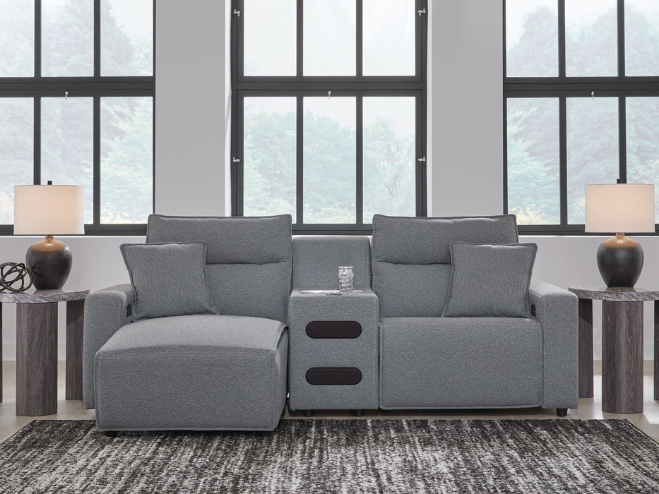 ModMax II - Salt And Pepper - Reclining Sectional
