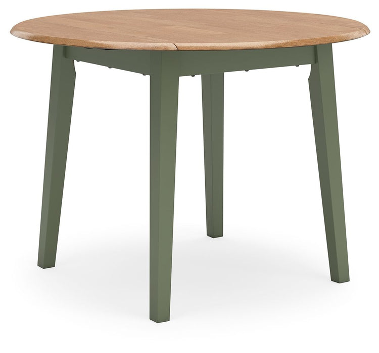 Gesthaven - Round Dining Room Drop Leaf Table Set