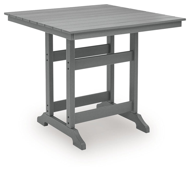 Sanctuary Beach - Square Counter Table With Umbrella Option - Dark Gray