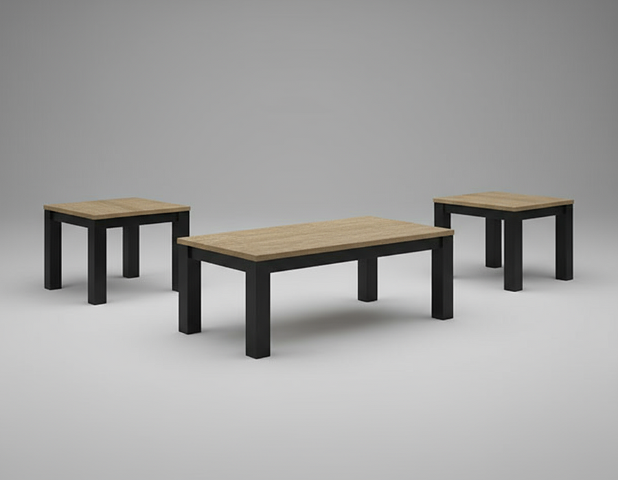 Theo Natural Coffee and 2 End Tables