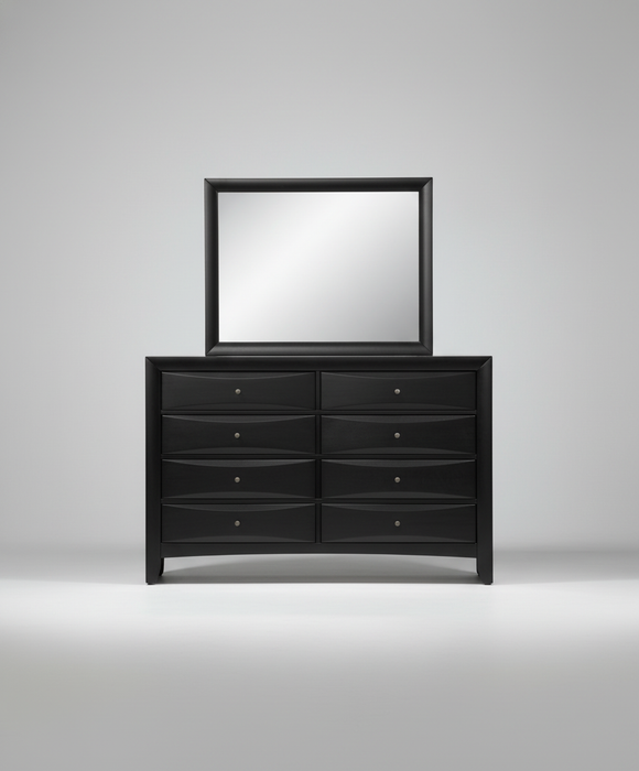 Linda Black Dresser Mirror