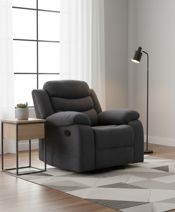 Thomas Dark Gray Recliner