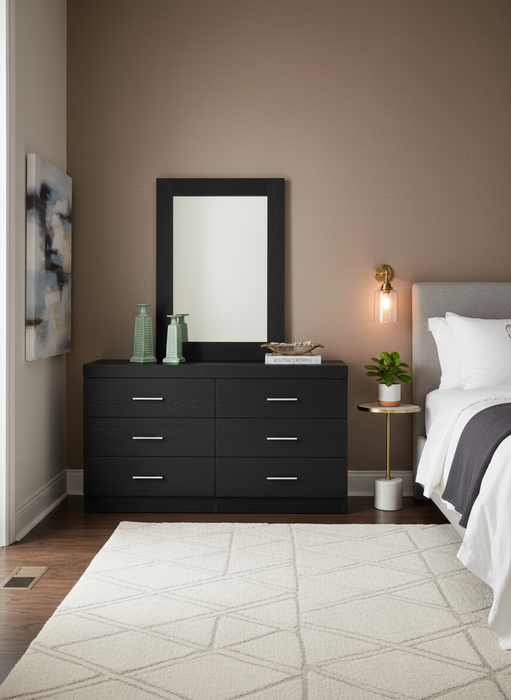 Javier Black Dresser Mirror