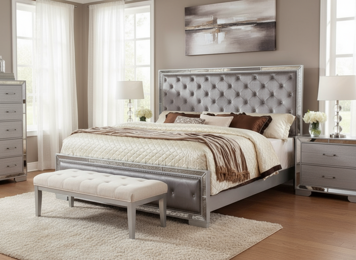 Yossi Dresser Mirror Bed Choose Your Size!!