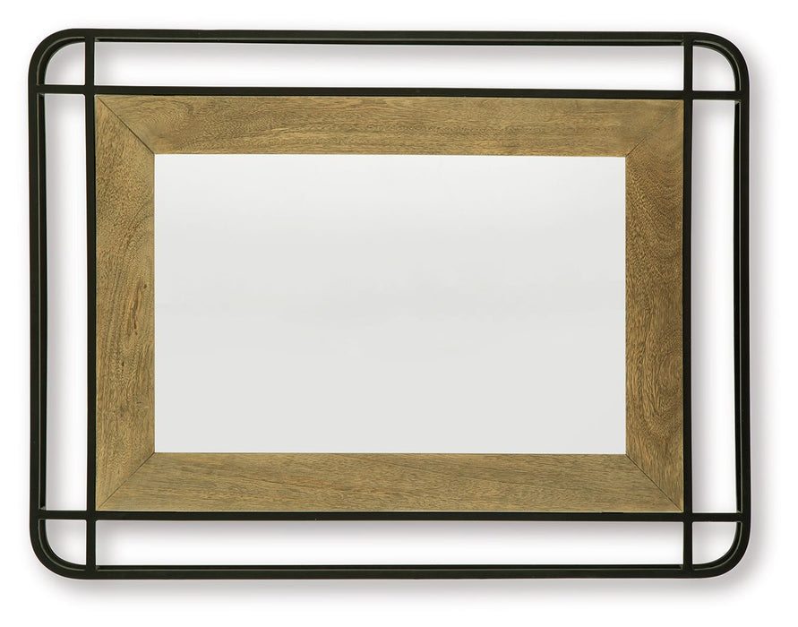 Beelman - Accent Mirror - Black / Brown