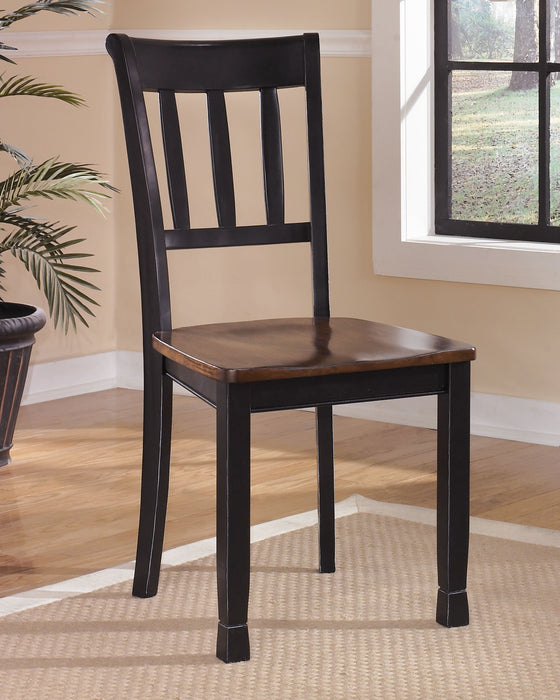 Owingsville - Black / Brown - Dining Room Side Chair (Set of 2)