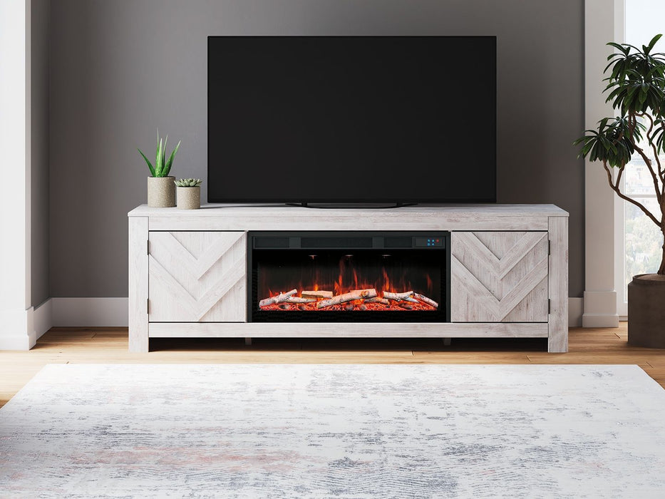 Cayboni - LG TV Stand With Fireplace Option