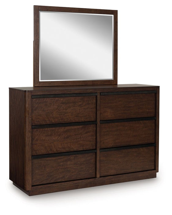 Dilenno - Dresser And Mirror - Dark Brown