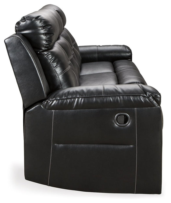 Kempten - Black - Reclining Sofa