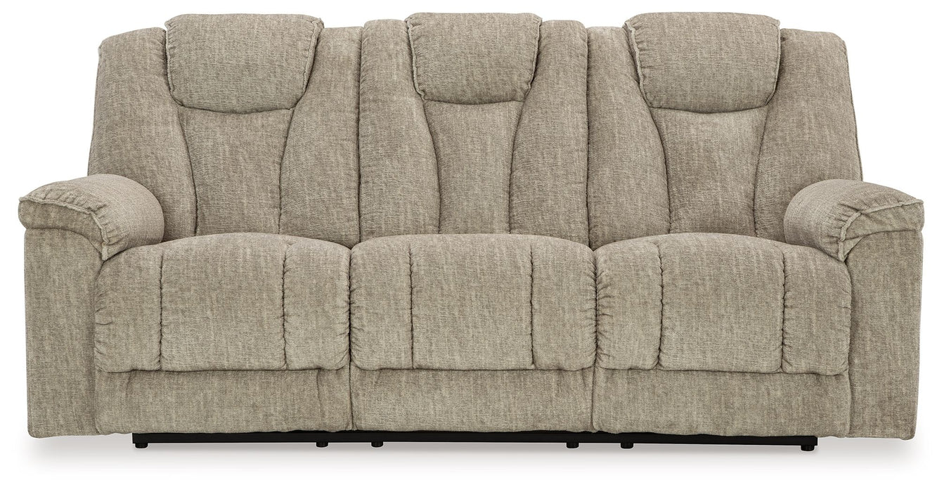 Hindmarsh - Stone - Power Reclining Sofa With Adj Headrest