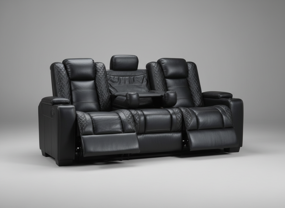 London Black Reclining Sofa