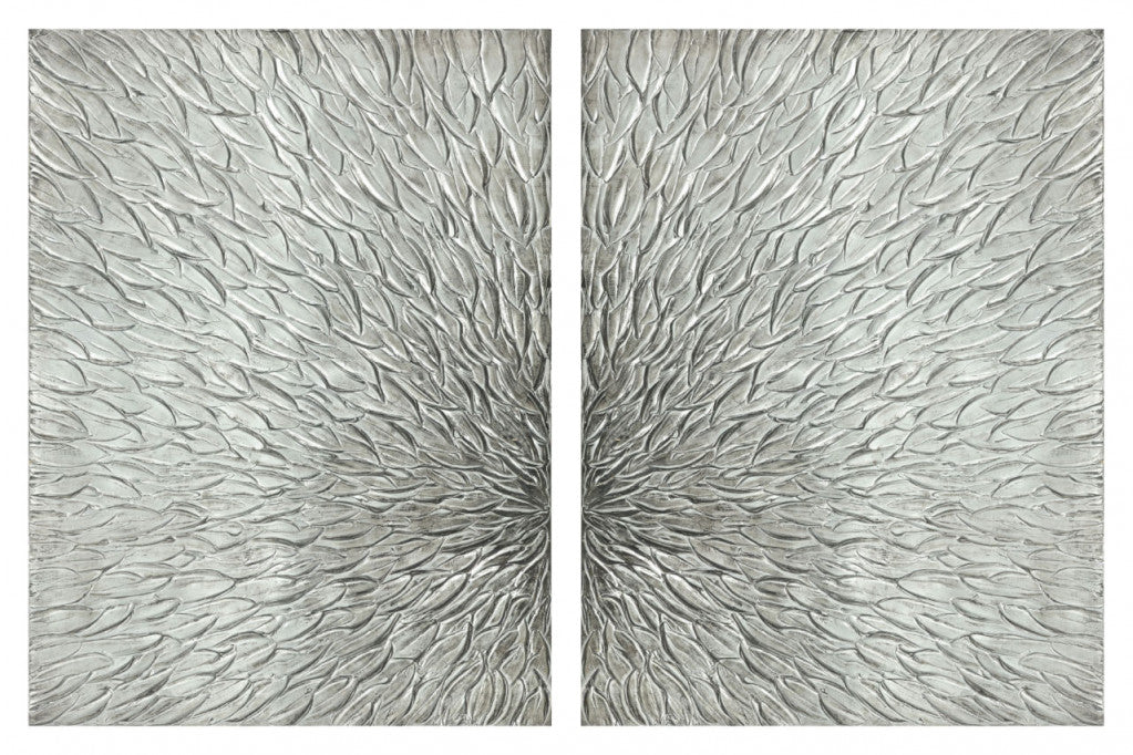 Pair of Textured Canvas Artwork