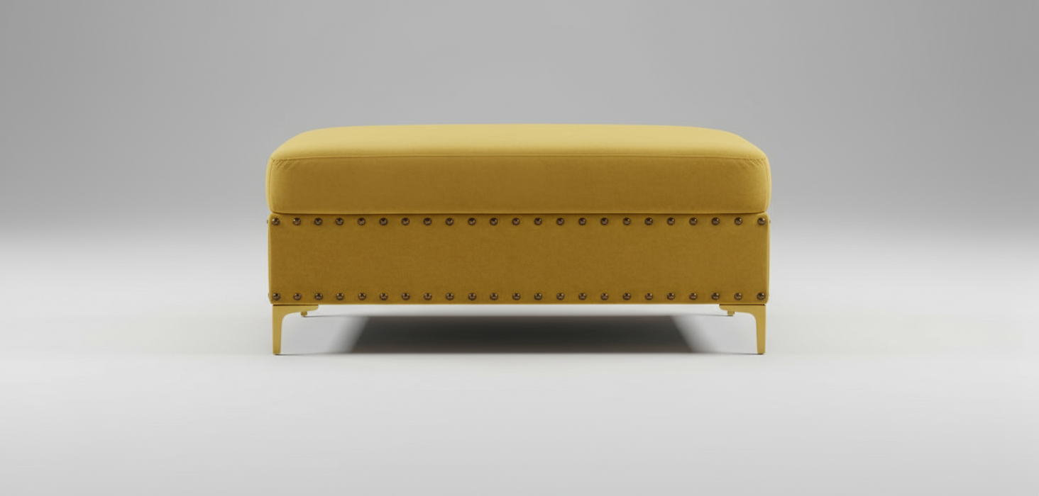 Emerson Gold Ottoman
