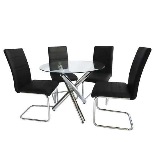Stapple Table +  4 Chairs