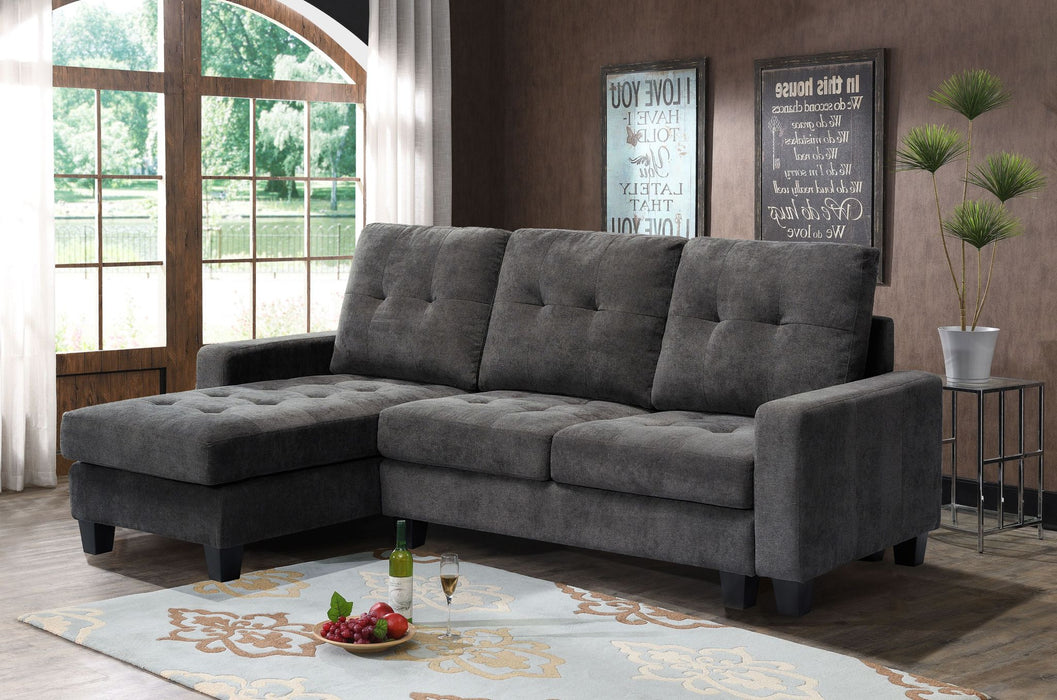 Andy Gray Reversible Sectional WITH Free Ottoman