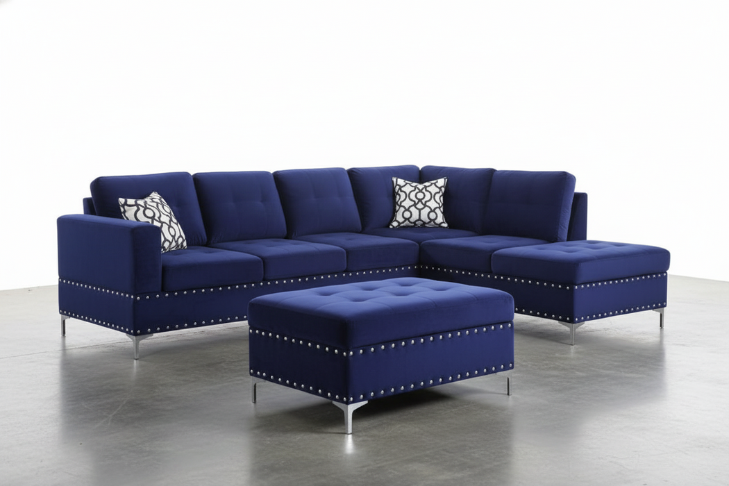 Emerson Blue 2 PC Sectional