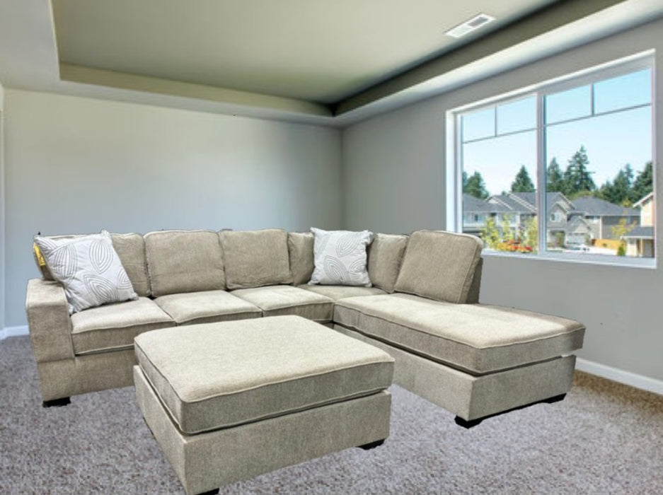 Cyprus Beige Reversible Sectional