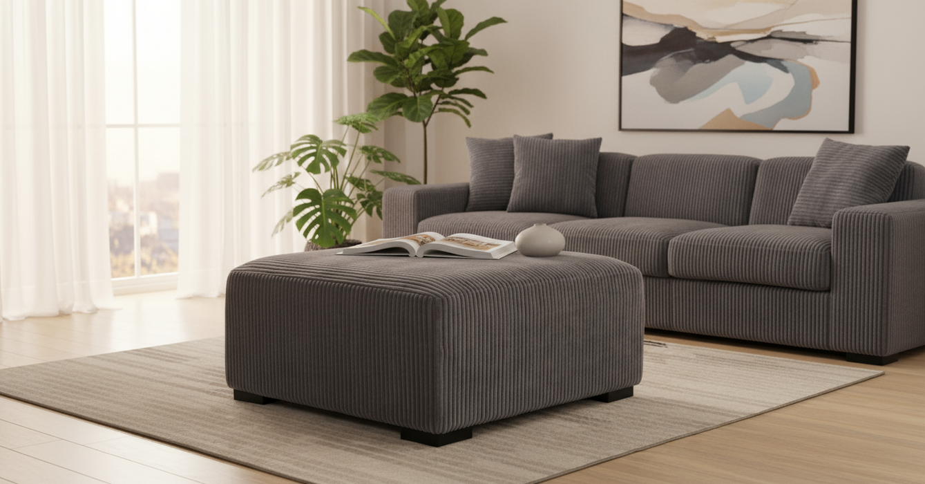 Keeber Gray Ottoman