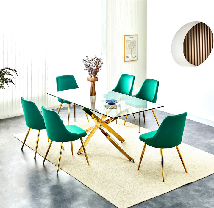Basilico Table + 4 Chairs