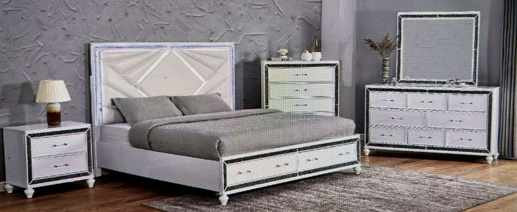 Lopez Dresser Mirror and Bed Choose Your Size!