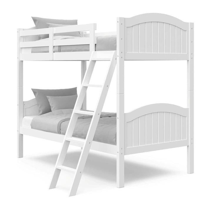 Dynasty White Twin/Twin Bunkbed