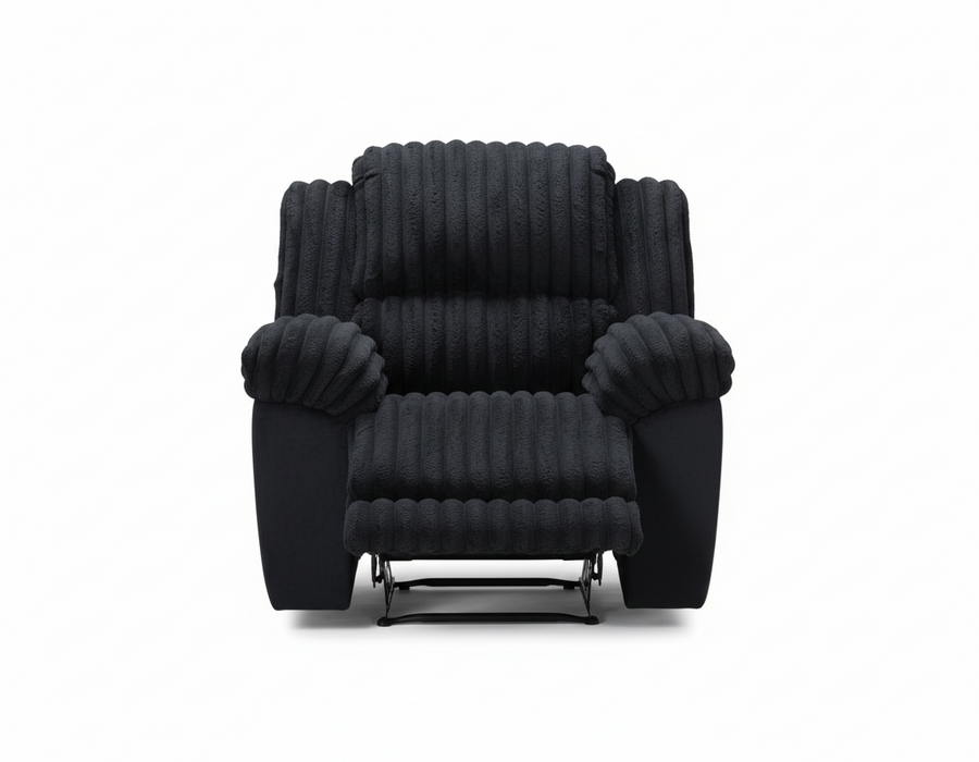 Diamond Black Reclining Sofa and Console Love Seat