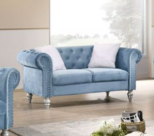 Samir Blue Loveseat