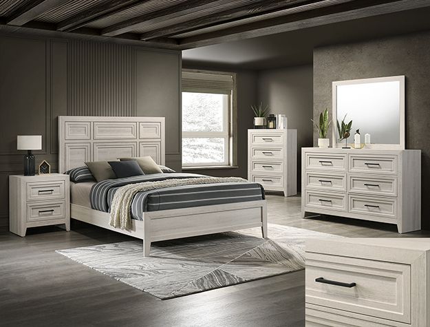 Giselle Dresser Mirror and Bed Select Your Size