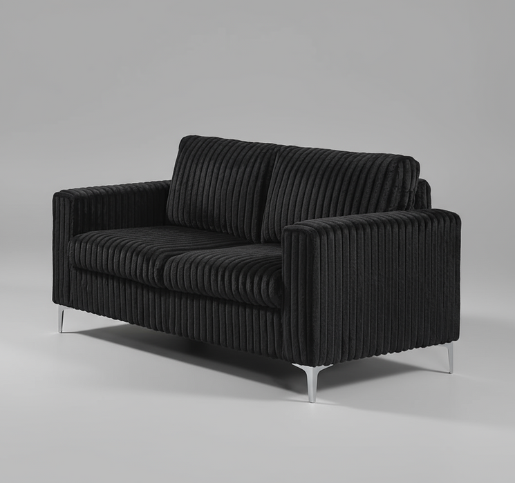 Lenora Black Sofa Love