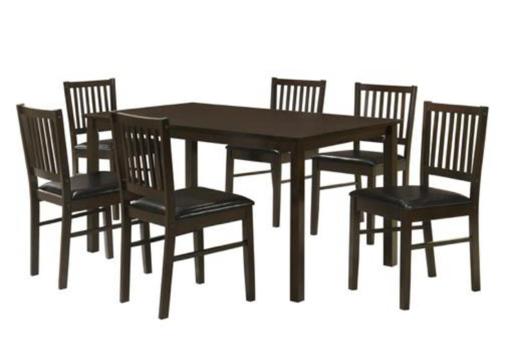 Eitz Brown Table and 6 Chairs