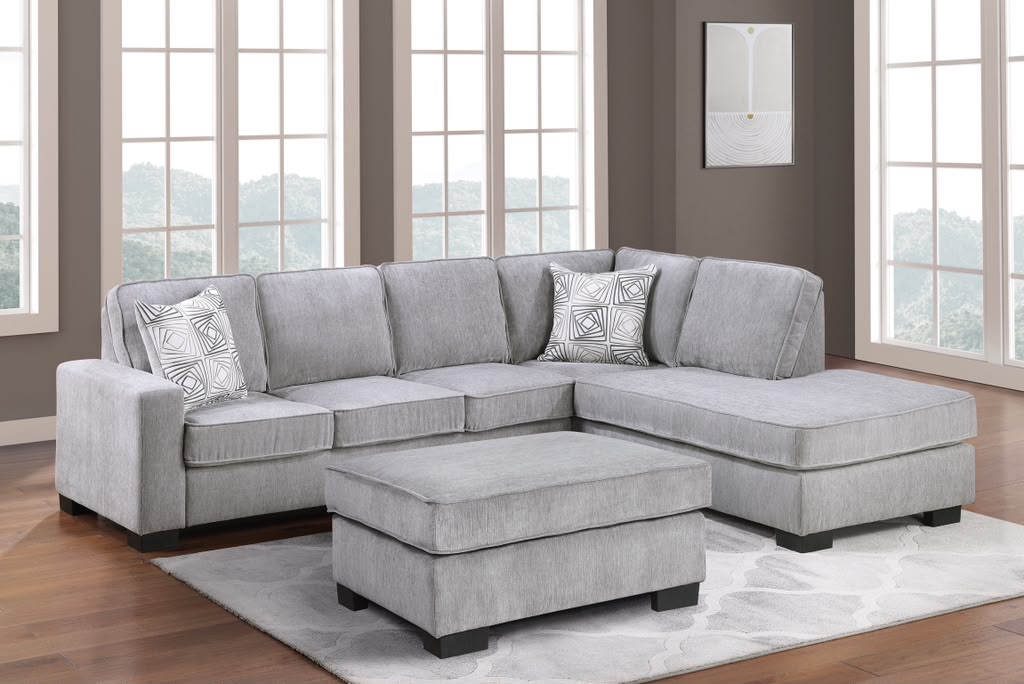 Crete Light Gray Sectional