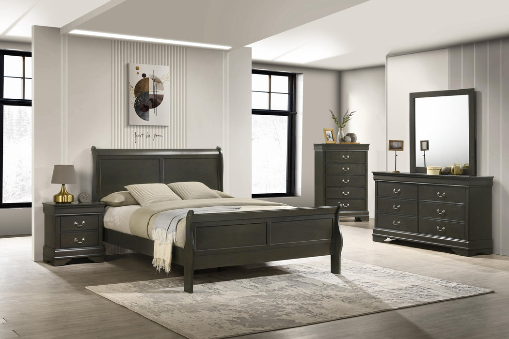 Louis Phillipe Dresser Mirror Bed Choose Your Size